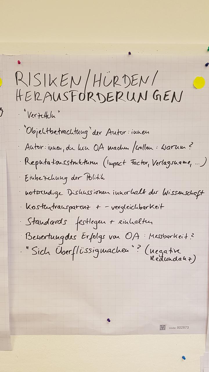 Ergebnisse Teil 2 der Arbeitsgruppe Gelb